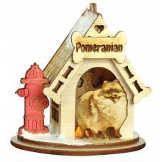 Ginger Cottages K9 Wooden Ornament - Pomeranian